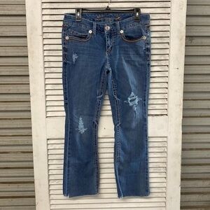 Seven7 Jeans Bootcut CutOff Ankle length size 8